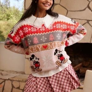 Forever 21 x Disney Mickey Mouse Fair Isle Sweater
